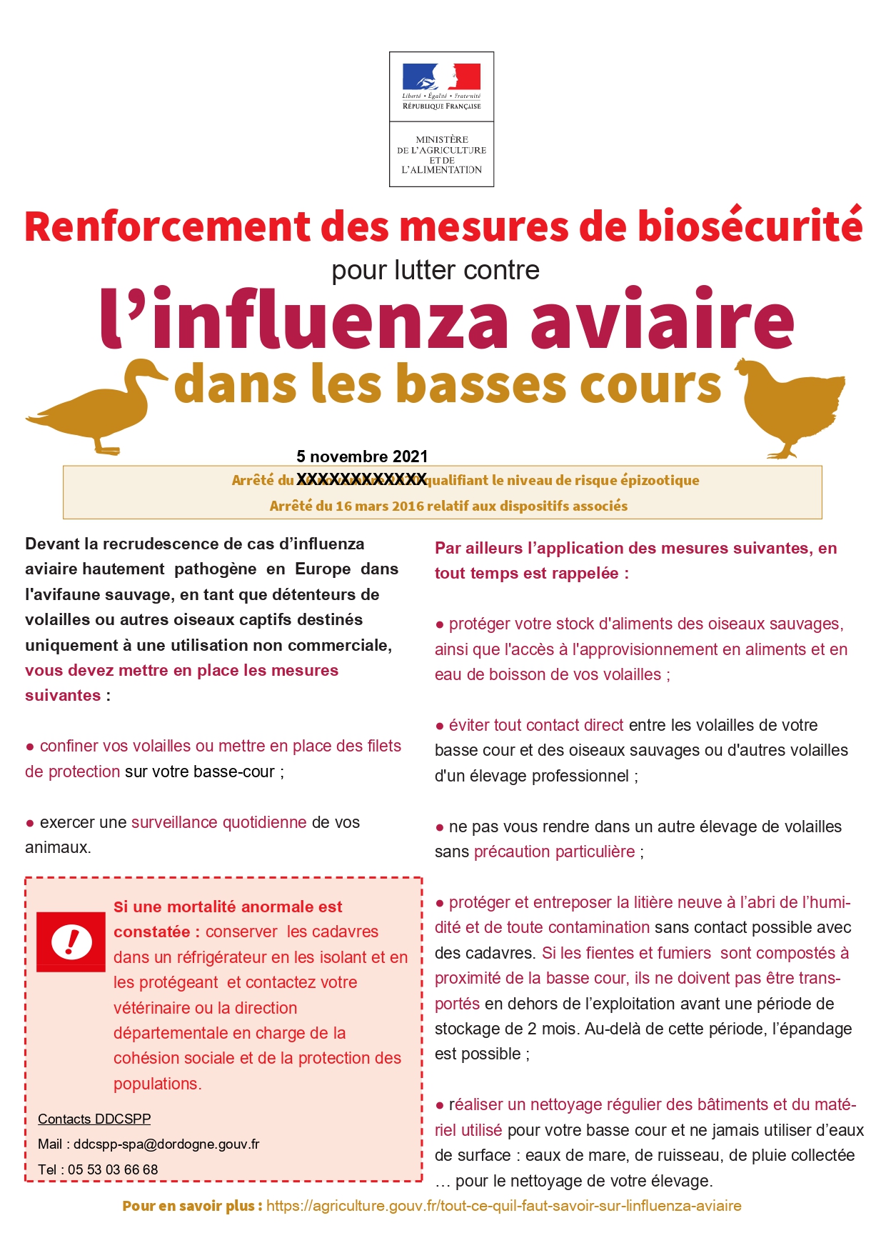 Influenza Aviaire