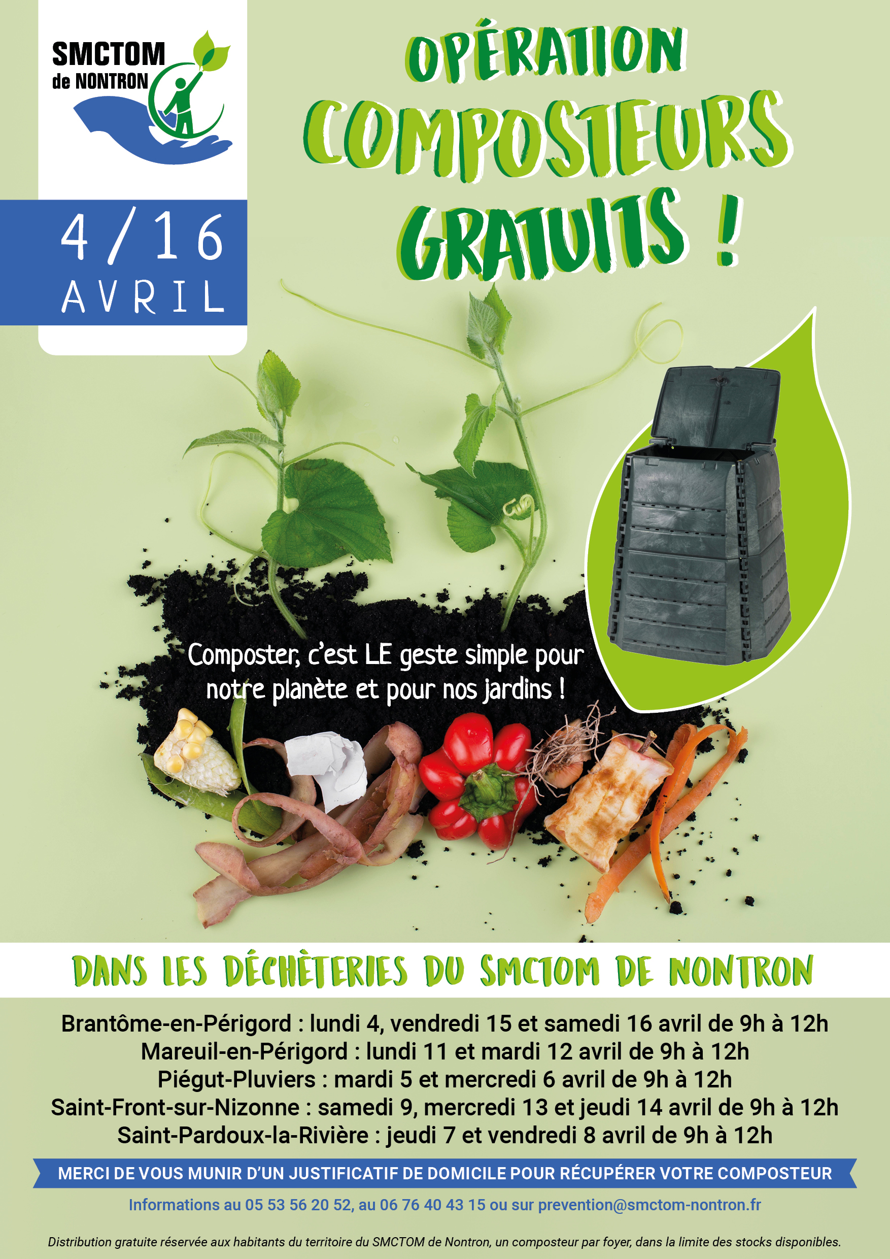 Composteurs gratuits