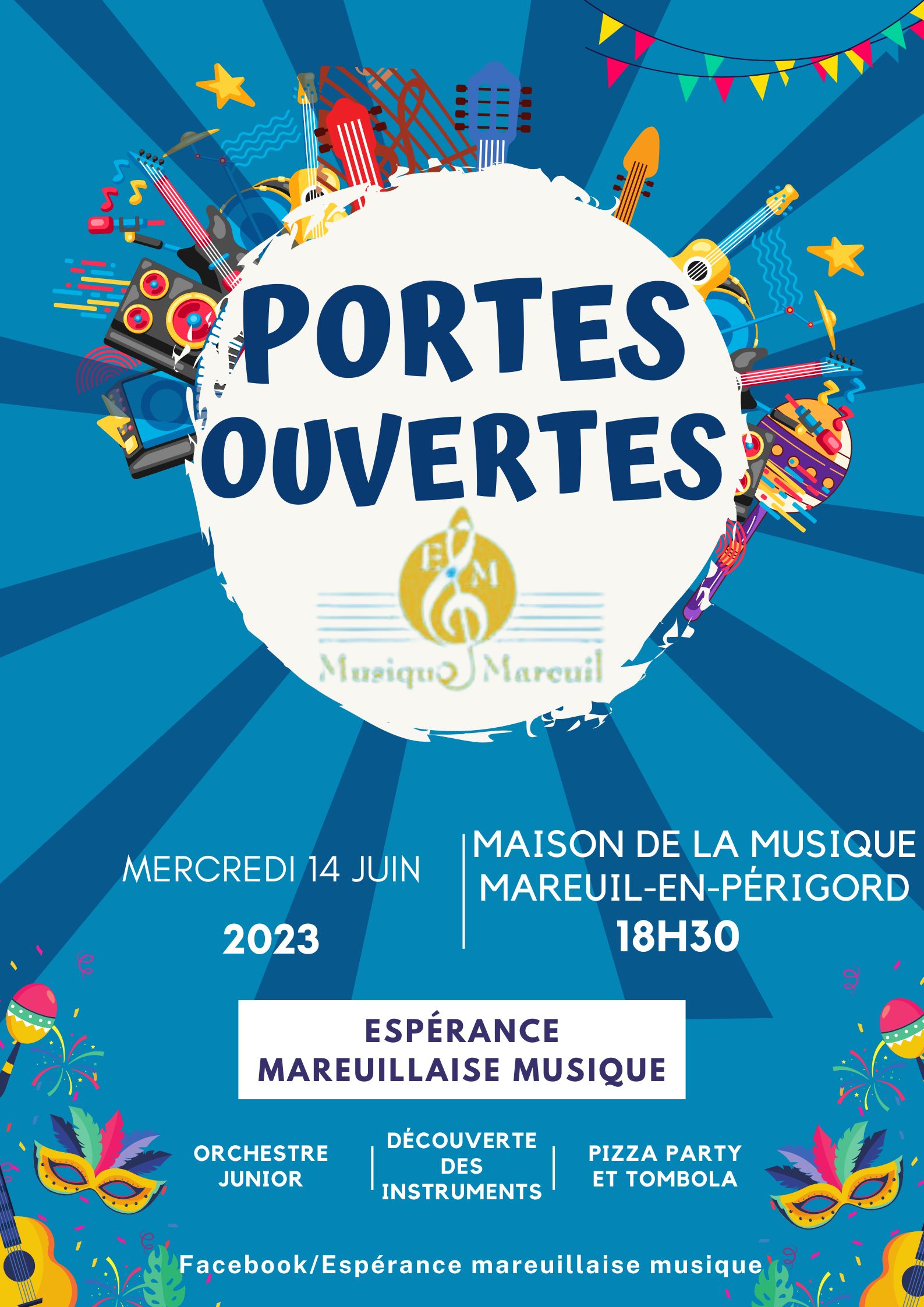 14 Juin – Portes ouvertes Espérance Mareuillaise Musique